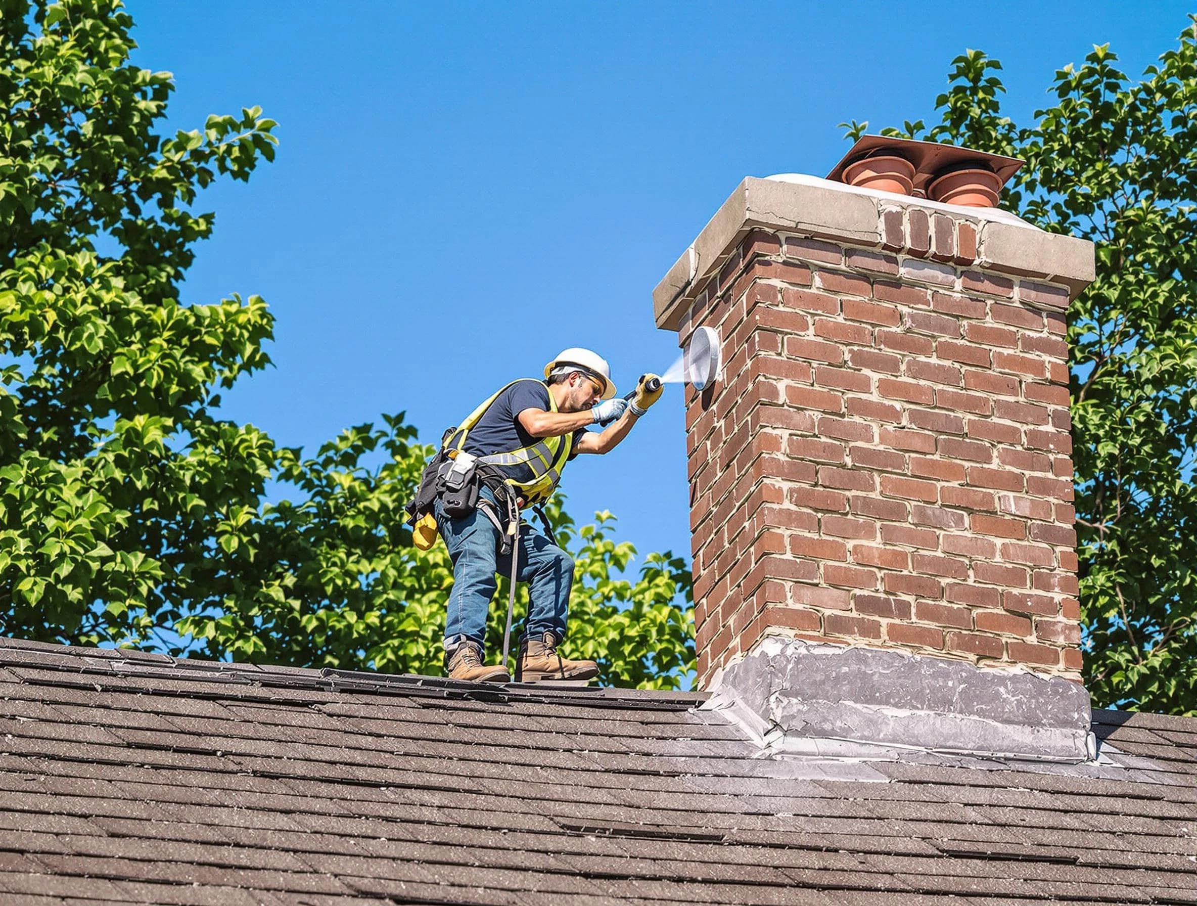 Scottdale Chimney Sweep performing an inspection with advanced tools in Scottdale, GA
