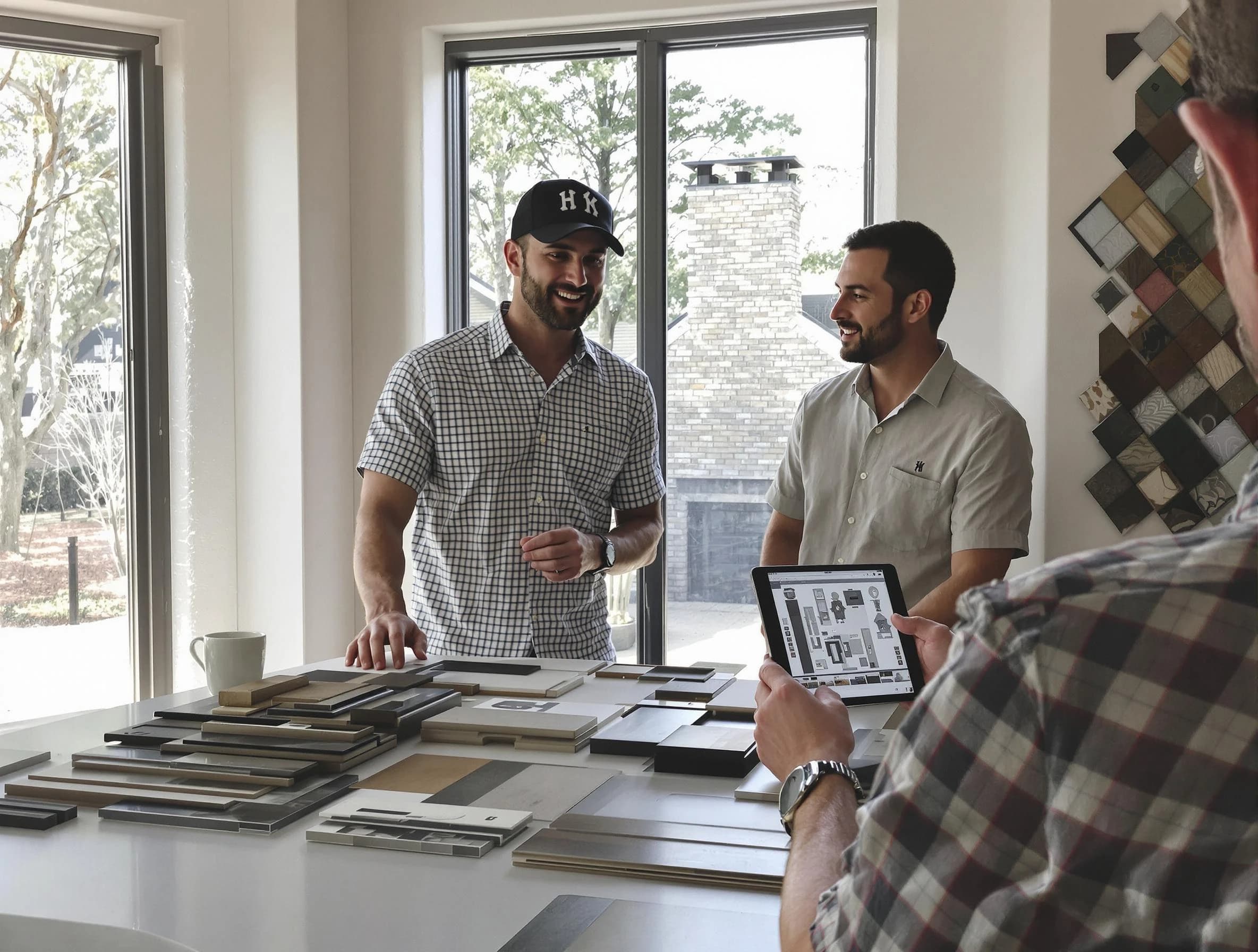 Scottdale Chimney Sweep remodeling a chimney and fireplace in Scottdale, GA