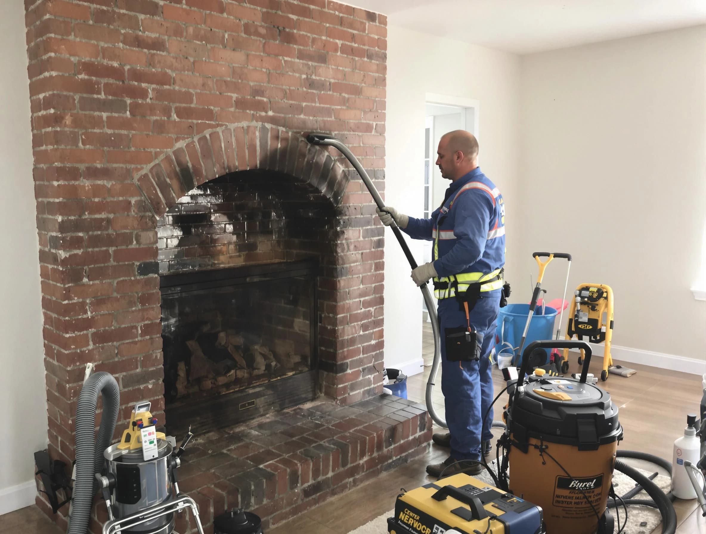 Scottdale Chimney Sweep expert performing detailed chimney sweep in Scottdale, GA