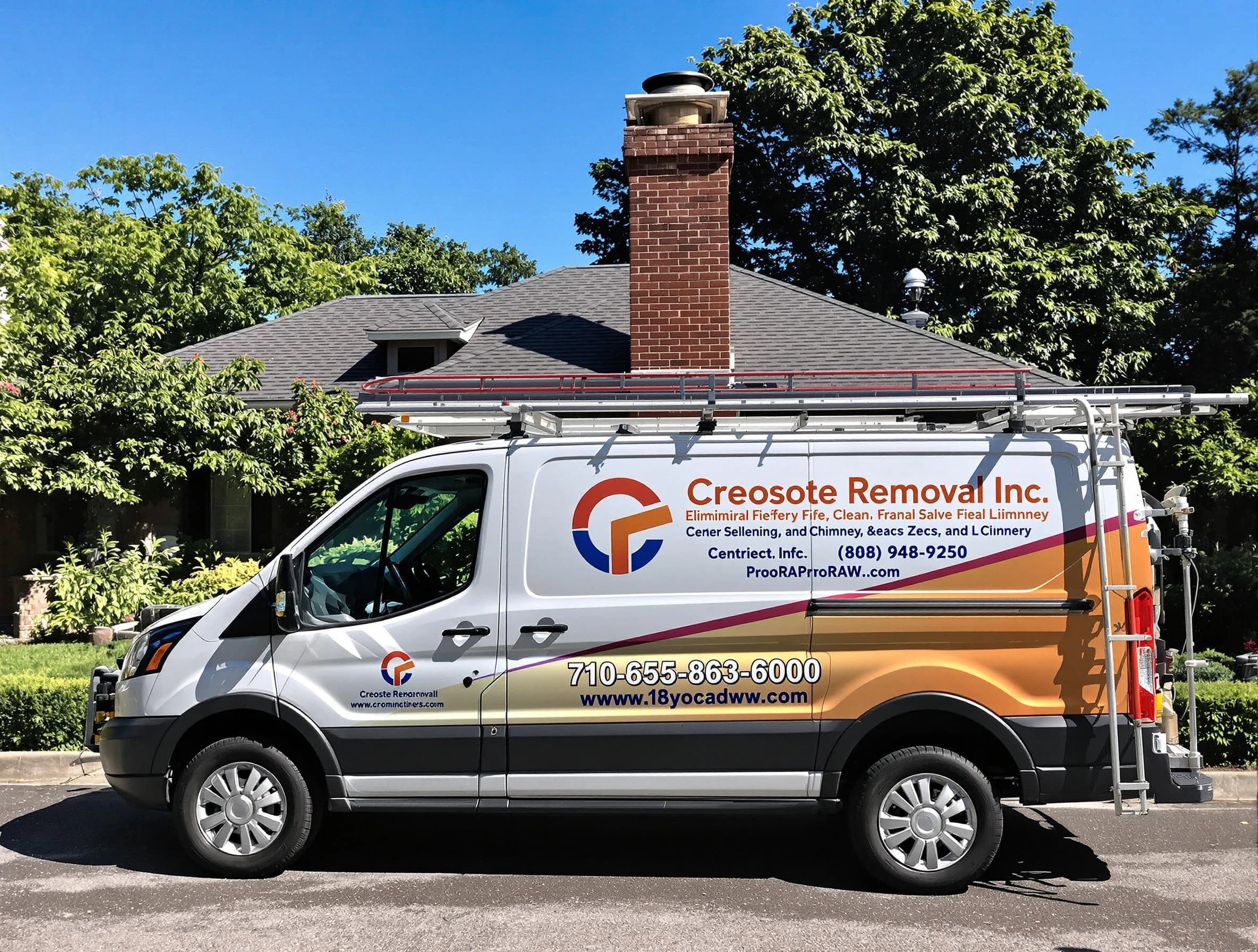 Scottdale Chimney Sweep technician removing creosote safely in Scottdale, GA