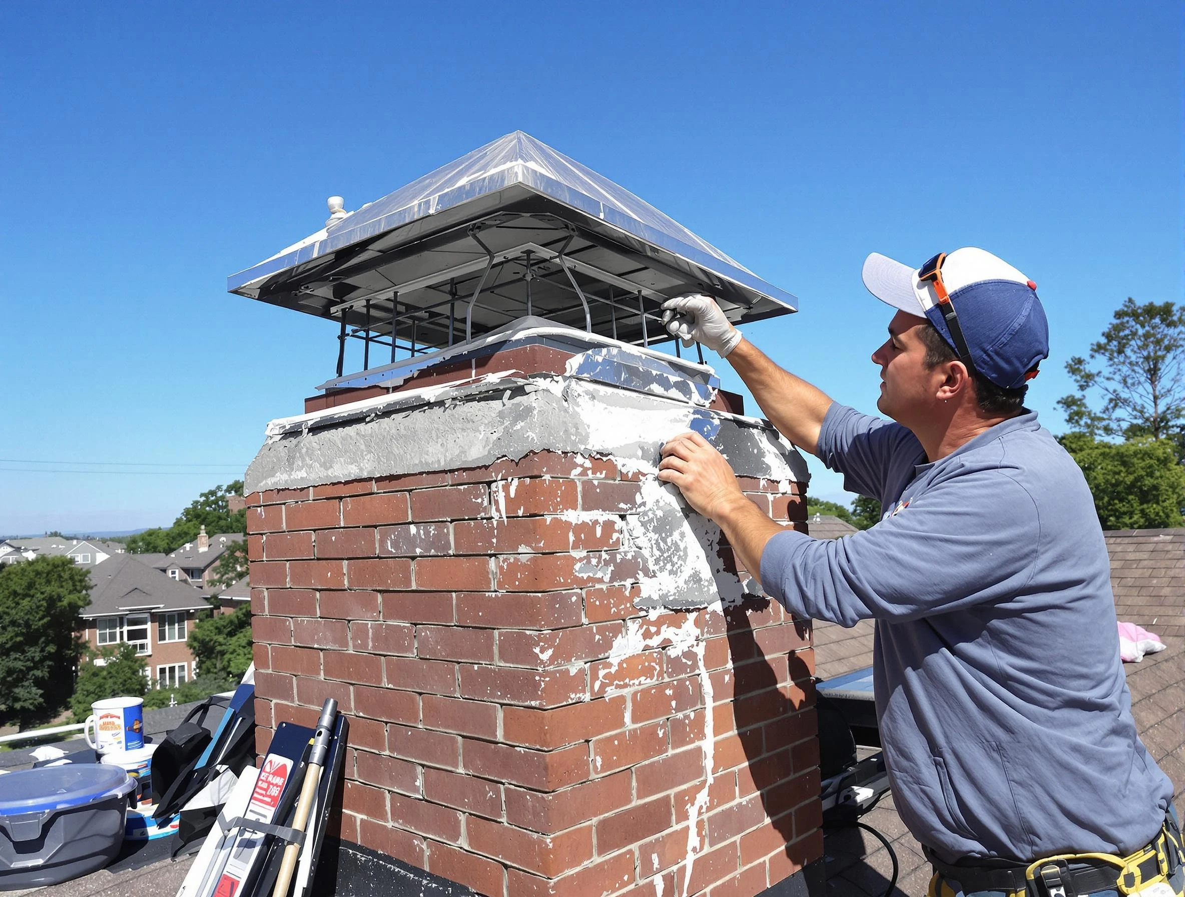 Chimney Crown Services service in Scottdale, GA