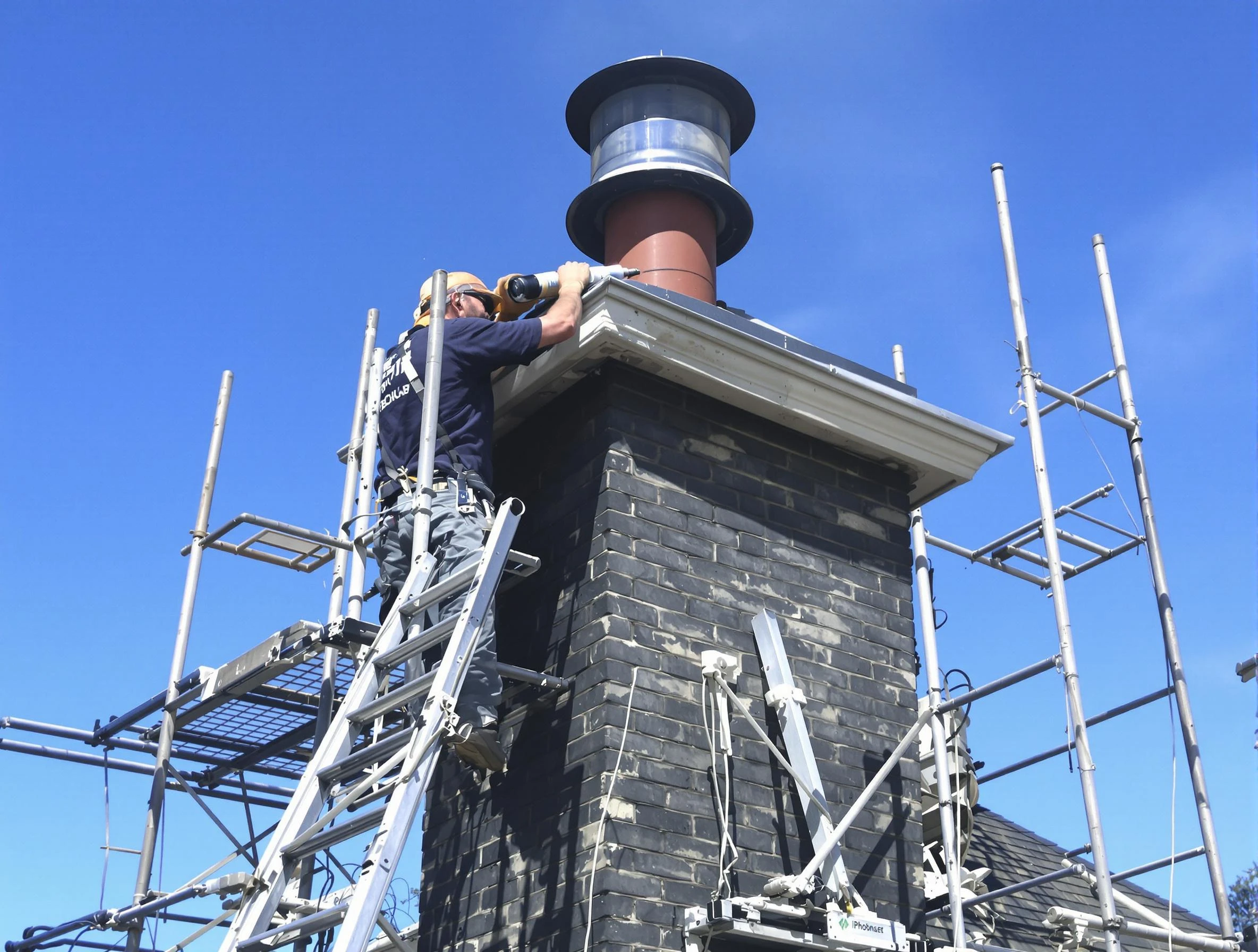 Sturdy chimney crown finished by Scottdale Chimney Sweep in Scottdale, GA
