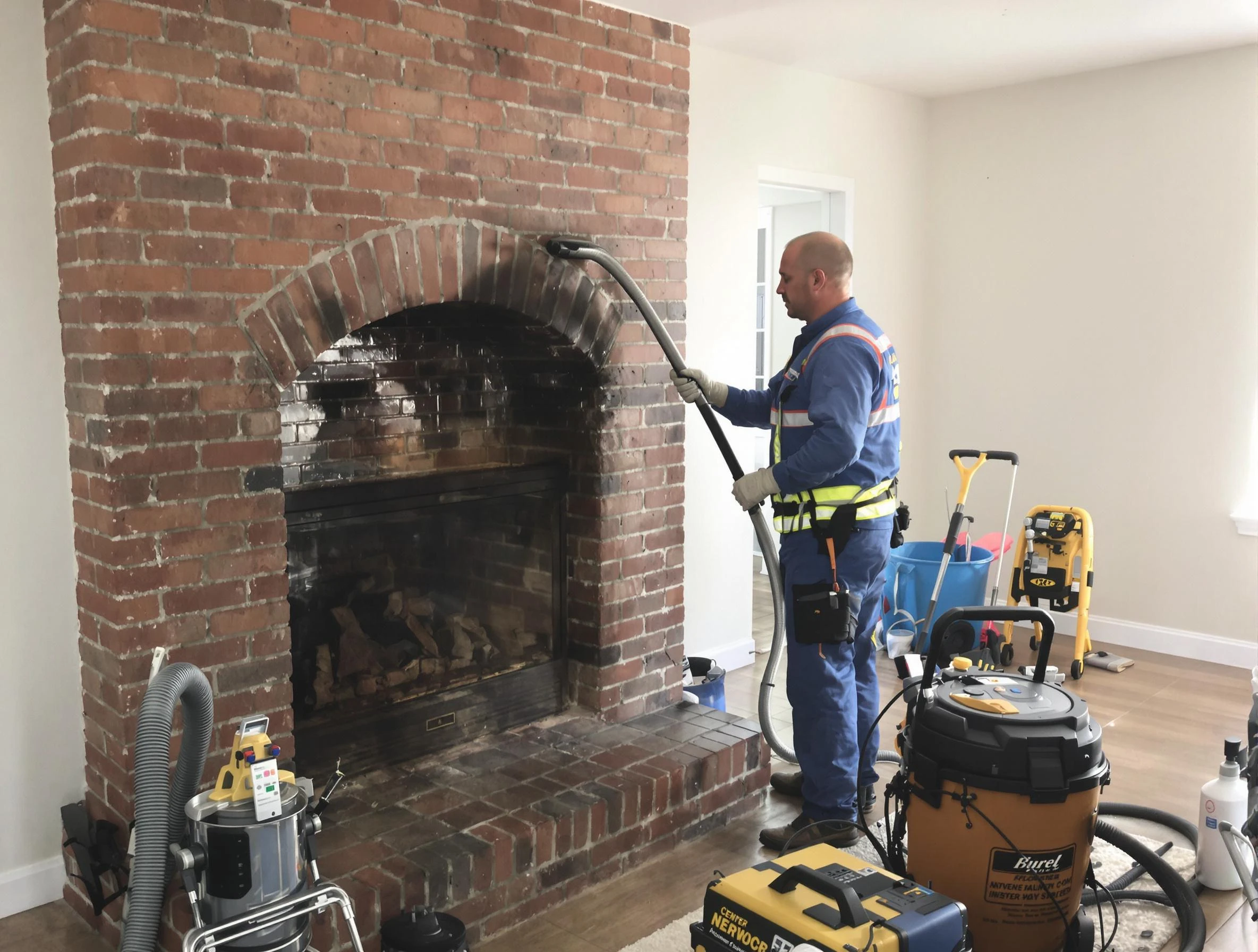 Scottdale Chimney Sweep expert performing detailed chimney sweep in Scottdale, GA
